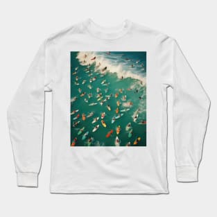 Surf's Up! - Vintage Fine Art Photography Long Sleeve T-Shirt